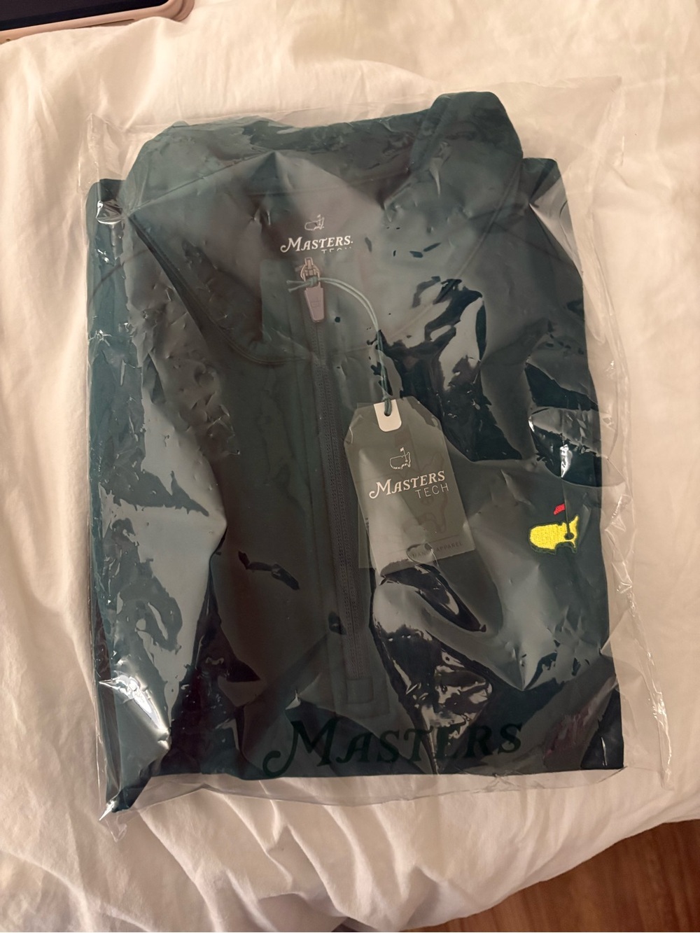 Masters Tech Men's Lightweight Dark Green Zip-Up Shirt Jacket